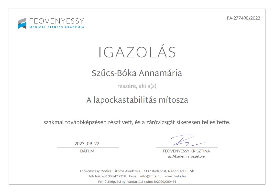Tanúsítvány